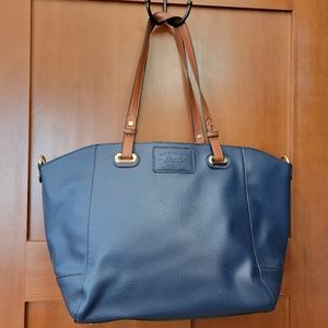 Bass All Puprose Tote Bag - Reversible Navy/Tan